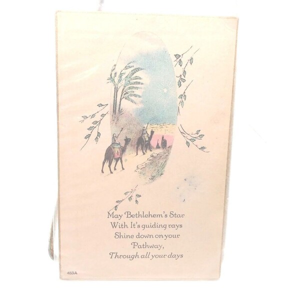 5/$25 May Bethlehem's Star Shine Down On Your Pathway, Christmas Postcard - Picture 1 of 4